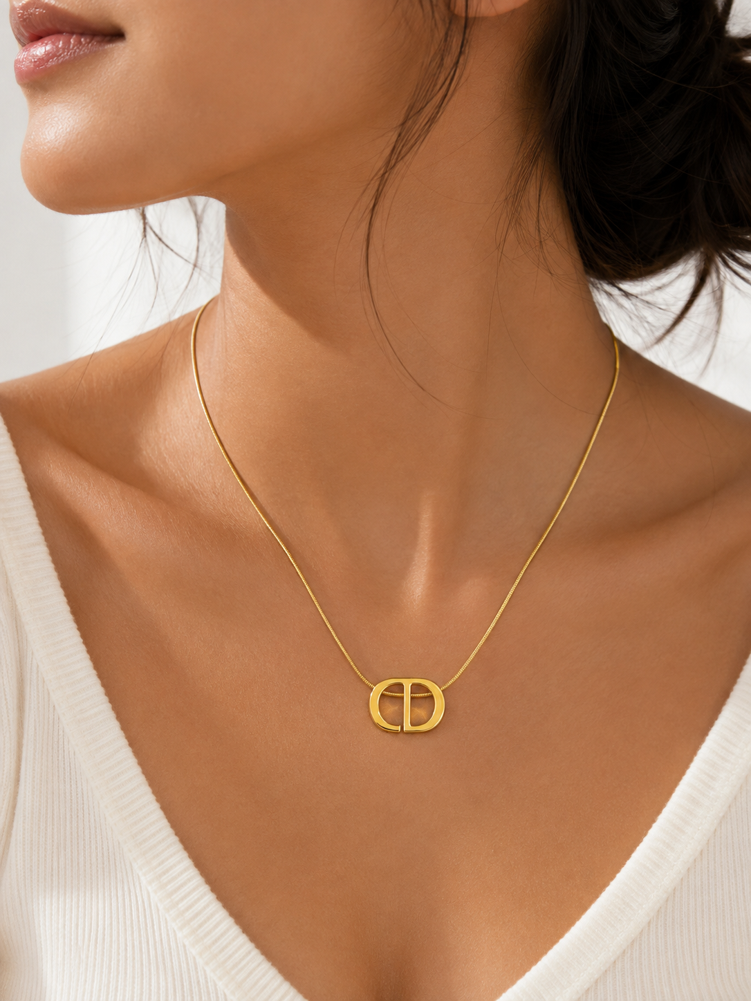Geometric Pendant Necklace for Women | Anti-Tarnish Stainless Steel