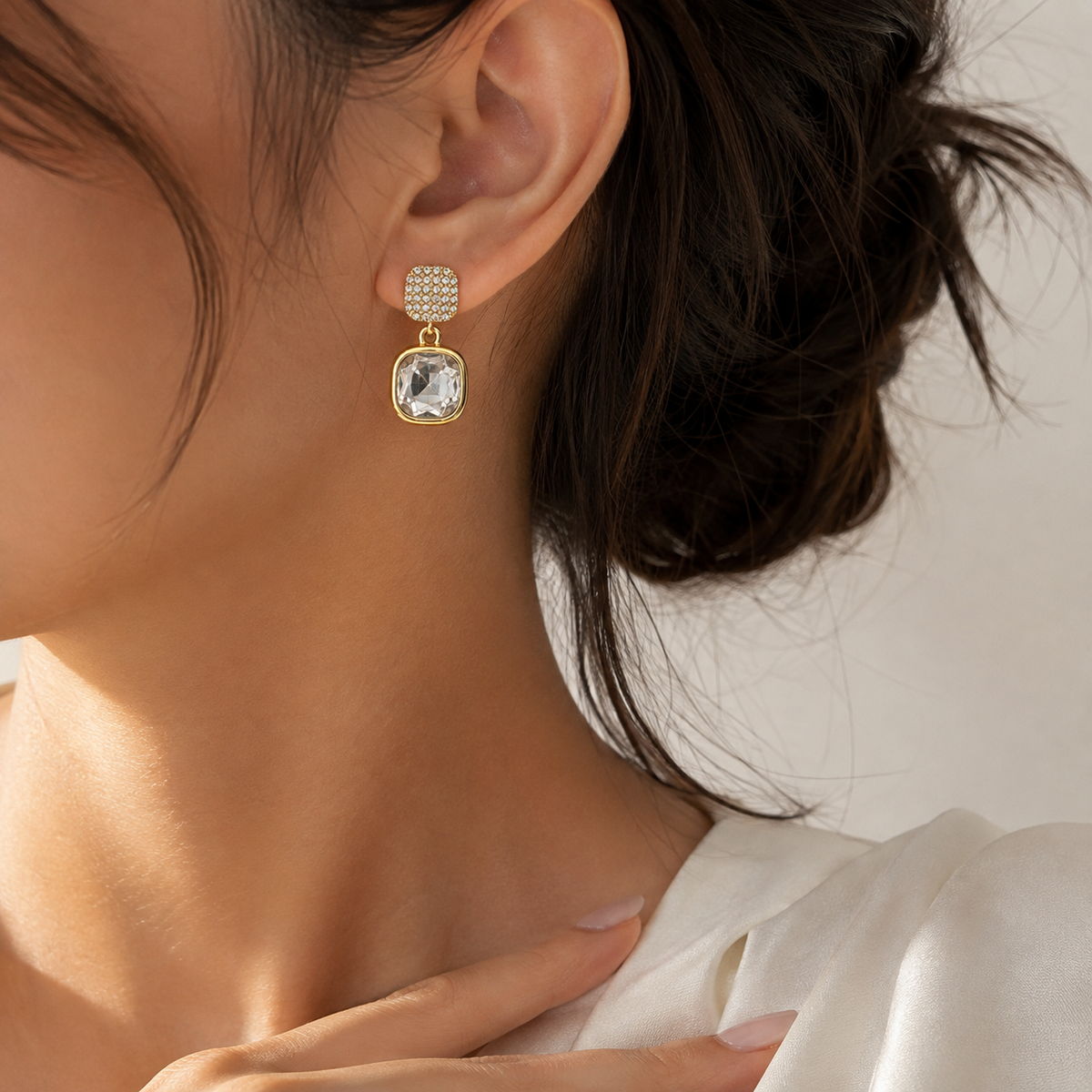 Crystal Luxe Drop Earrings