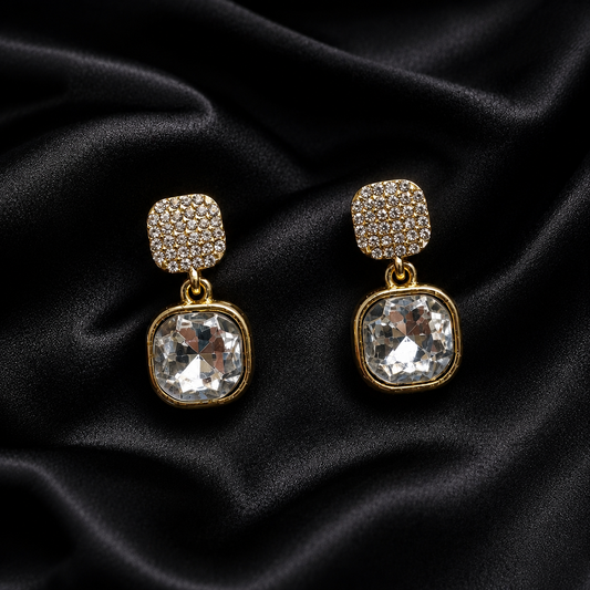 Crystal Luxe Drop Earrings